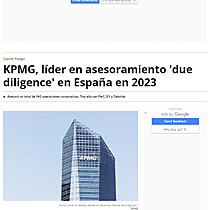 KPMG, lder en asesoramiento 'due diligence' en Espaa en 2023